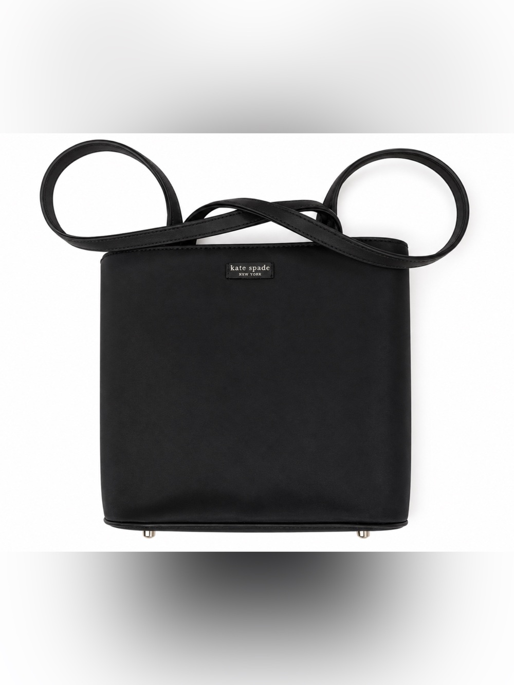kate spade Black Leather Crossbody Messenger Bag